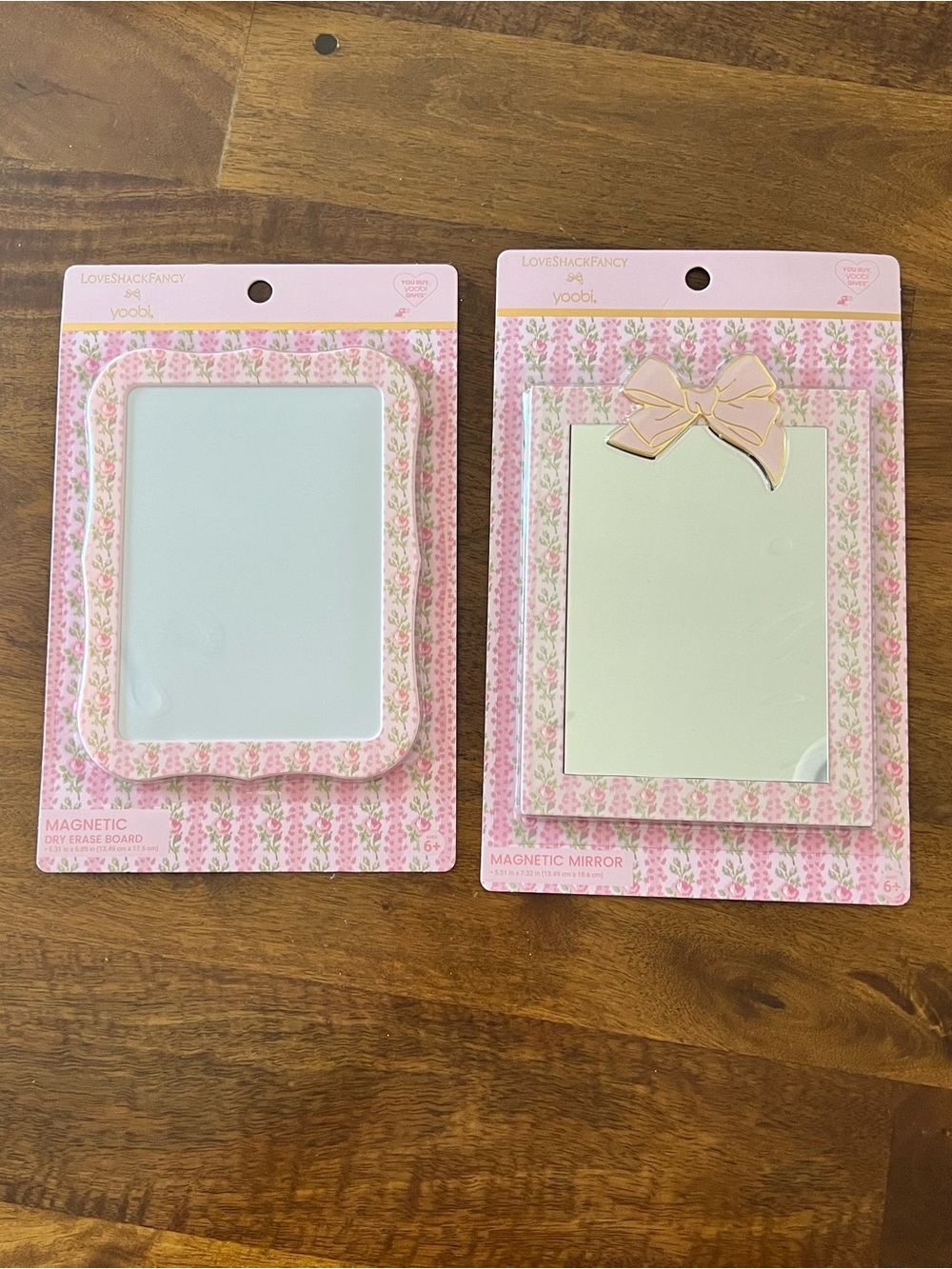 LoveShackFancy x Target - Yoobi Blooming Heirloom Mirror and Dry Erase Board